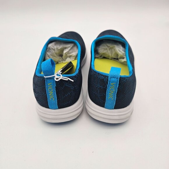 Vionic AMS Hydra Blue Walking Comfort Sneakers Slip On  Womens Sz 7.5 Wide NEW - Picture 6 of 8